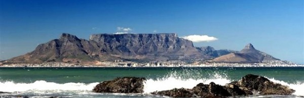 View of Tabe Mountain from Blouberg beach